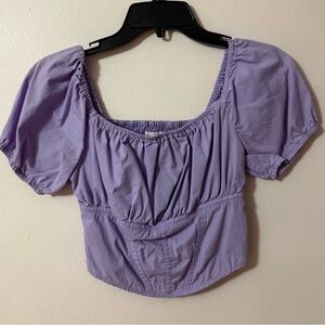 Purple corset style top